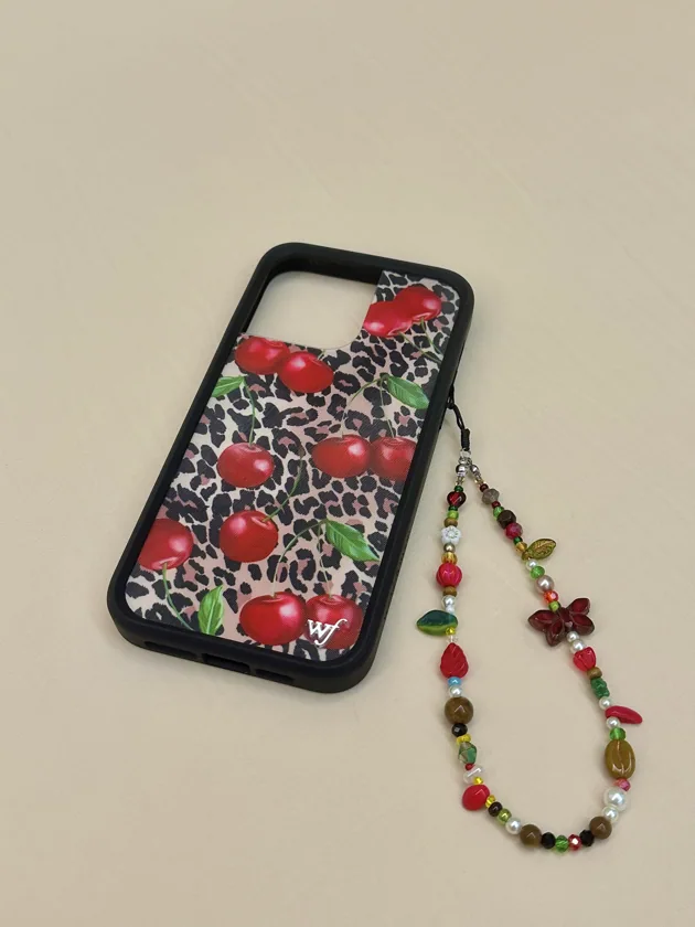 Beads Phone Charms- Winter Cherry