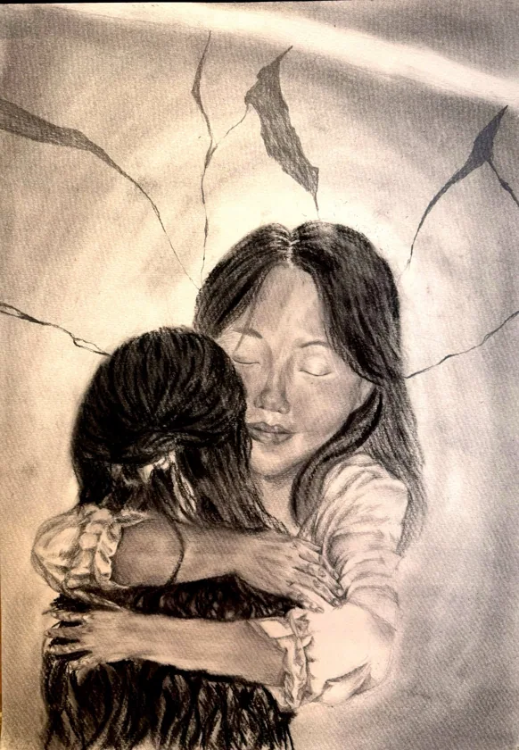 sketch- I hug myself2