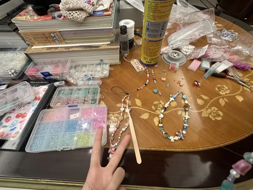Beads Phone Charms making progress