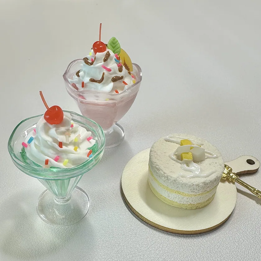 Resin Dessert Charms+Clay Cake