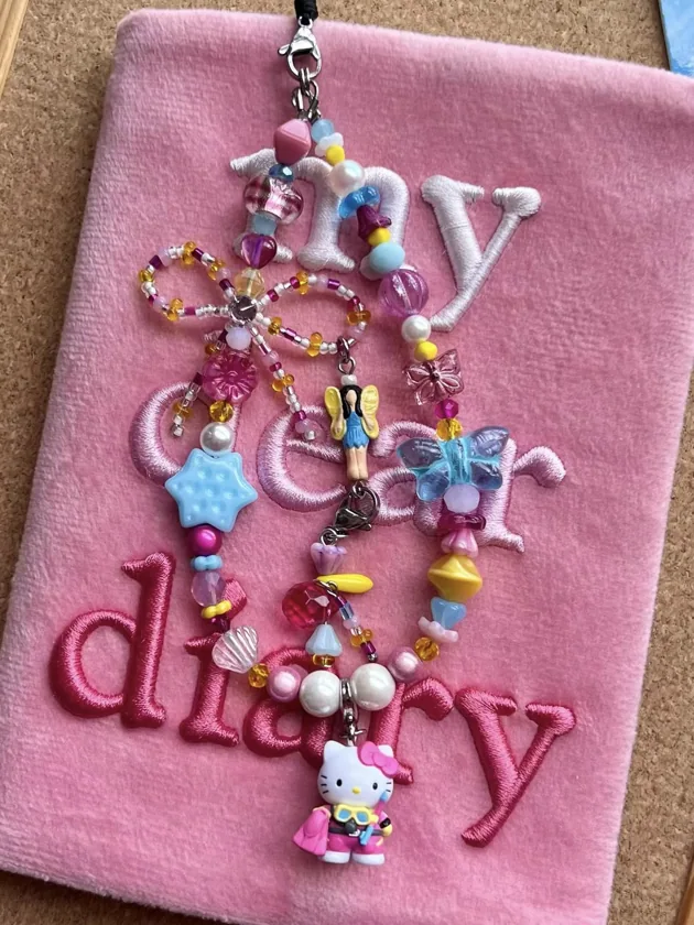 Beads-Phone Charm Diver HelloKitty